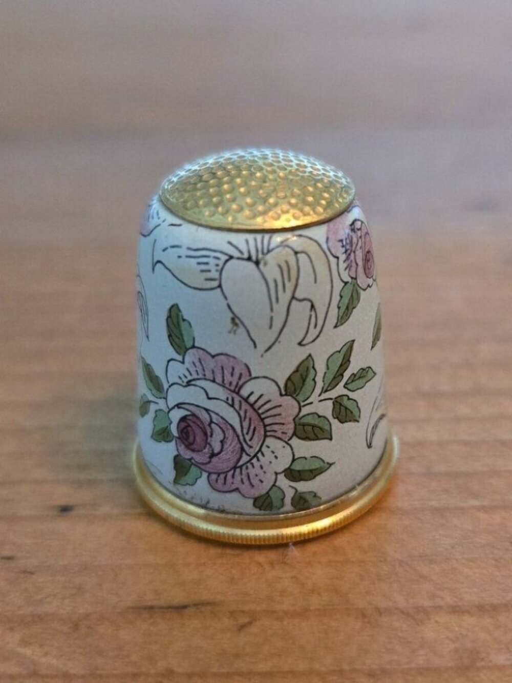 Halcyon Days "Opera Flowers" Thimble